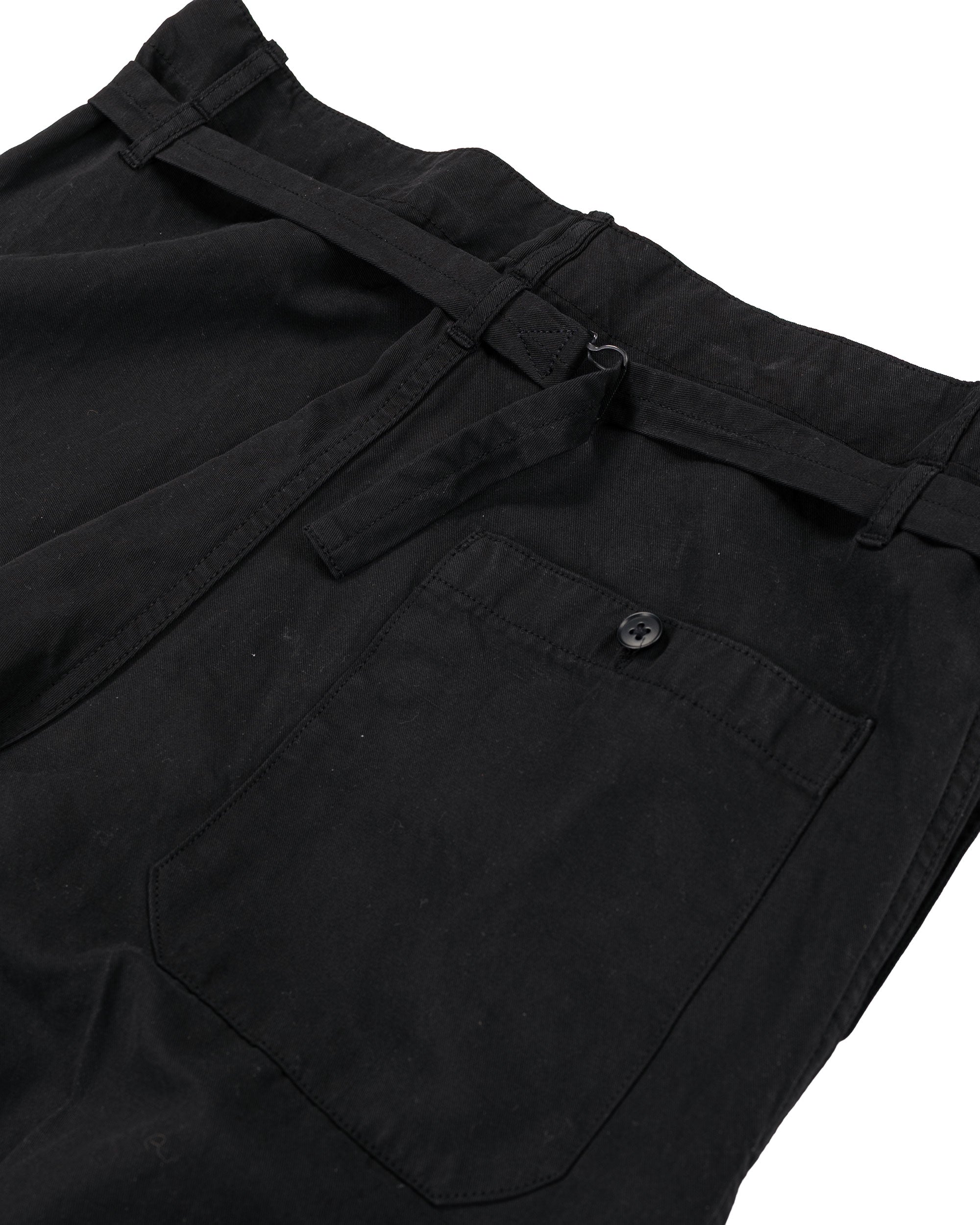 KAPTAIN SUNSHINE Gaba. Buckleback Work Slacks Black