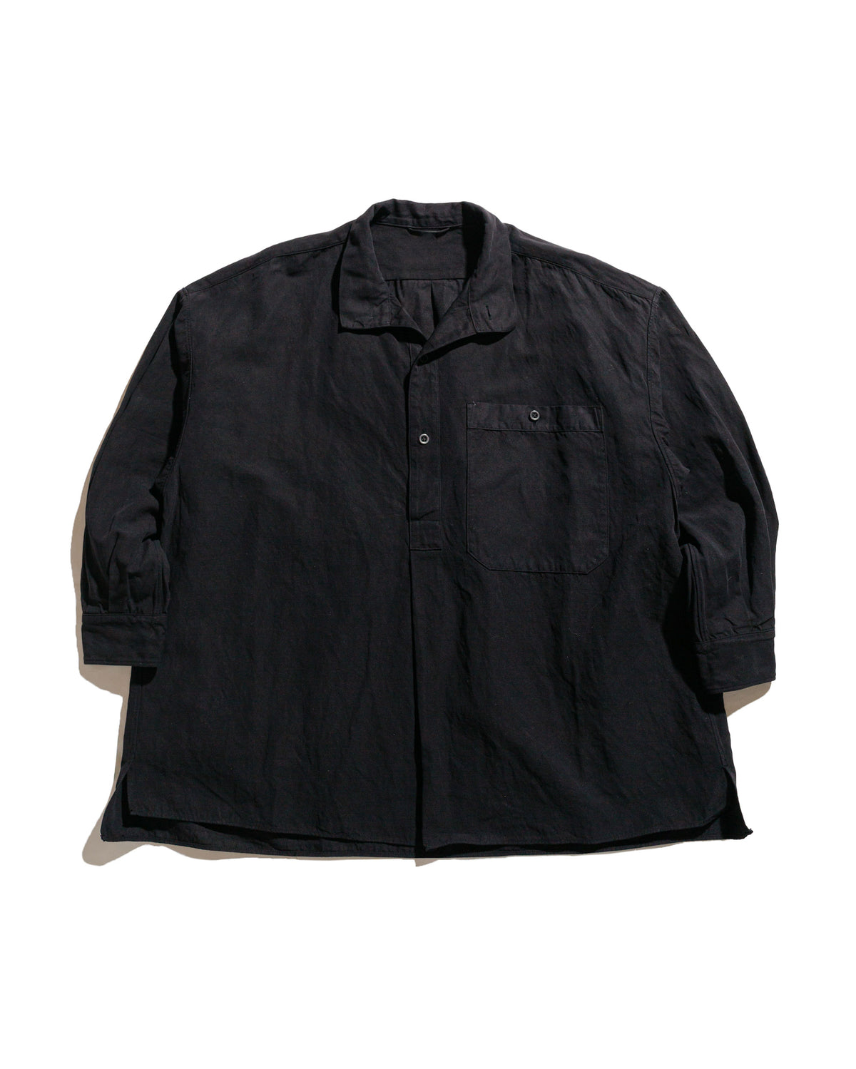 KAPTAIN SUNSHINE Standcollar Smock Ink Black