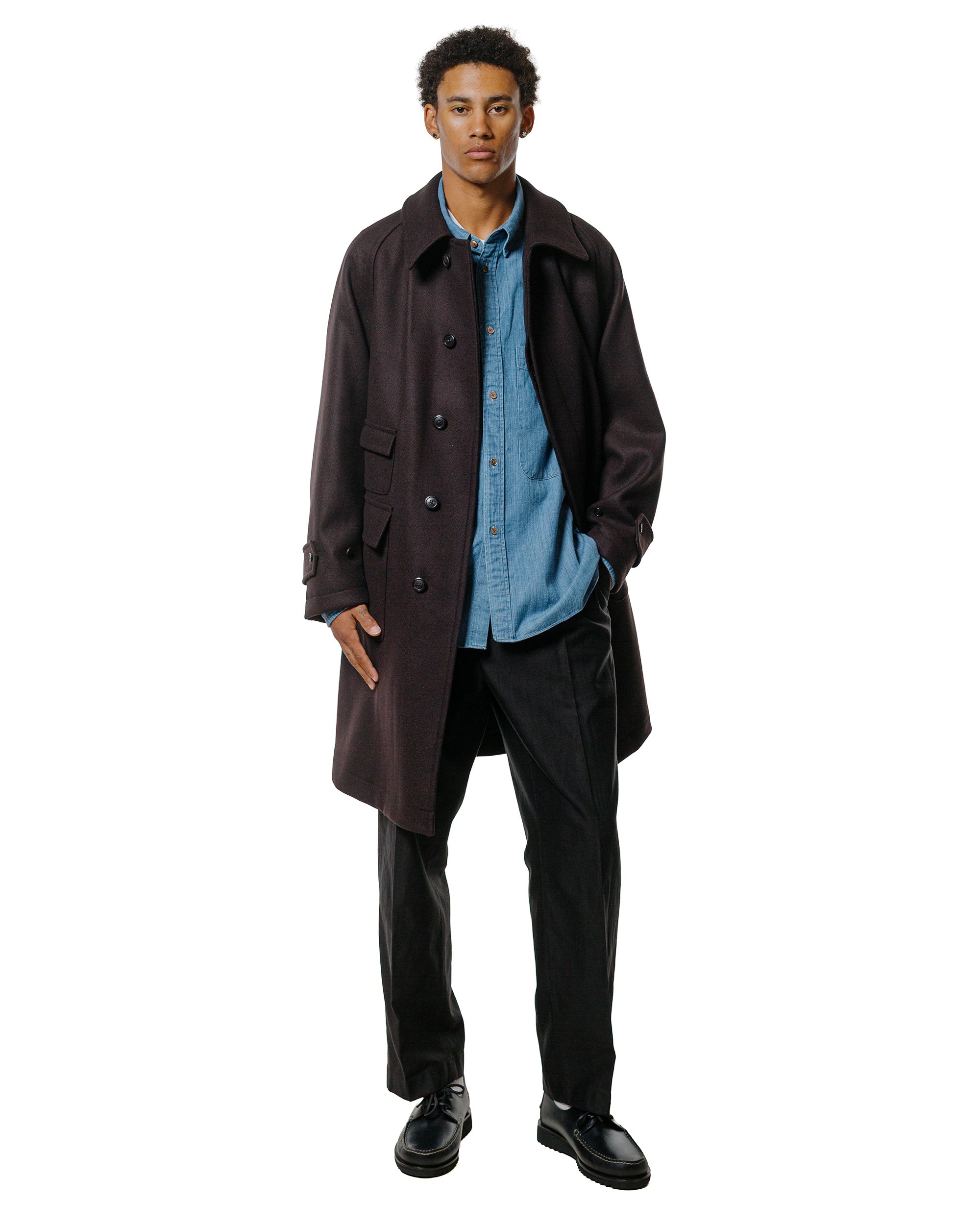 KAPTAIN SUNSHINE×BARBOUR Traveller Coat Kaptain Sunshine × Barbour】Stand Collar Traveller Coat.先行