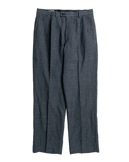 KAPTAIN SUNSHINE Wool Hemp Mesh Neutral Trousers Top Charcoal