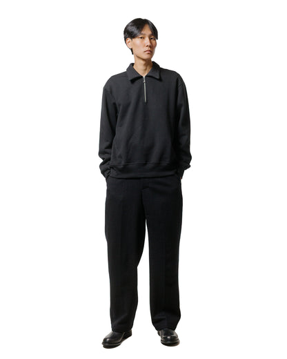 Lady White Co. Cotton Quarter Zip Sweatshirt Black