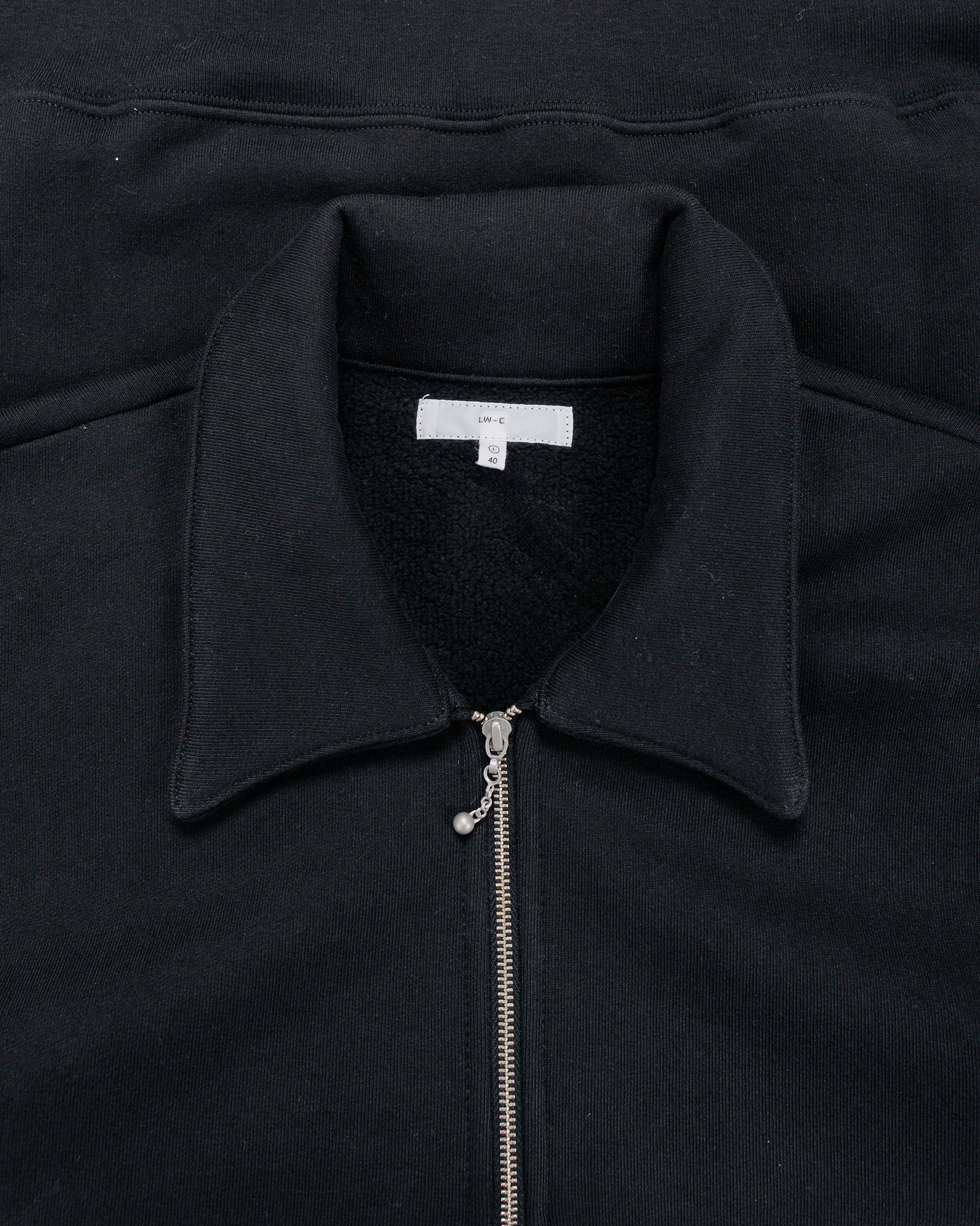 Lady White Co. Cotton Quarter Zip Sweatshirt Black