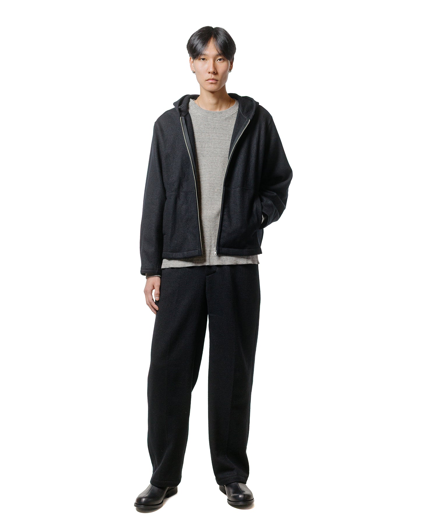 Lady White Co. Crater Wool Trouser Black