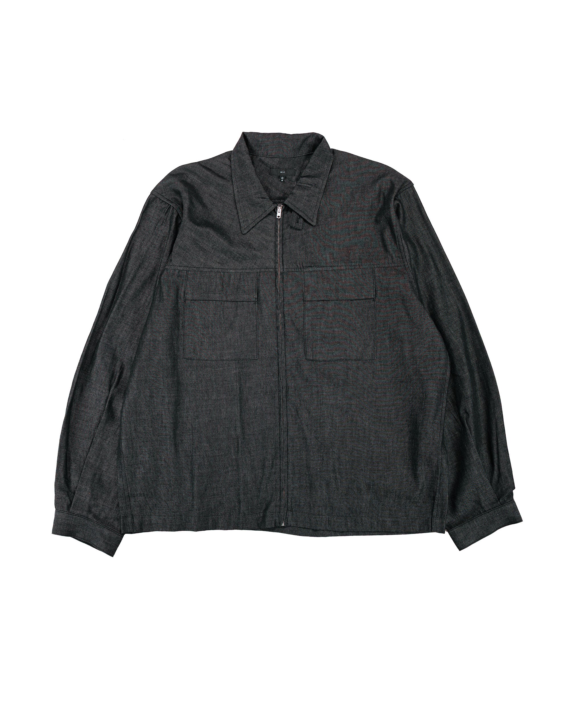 Lady White Co. Joliet Zip Shirt Black Chambray