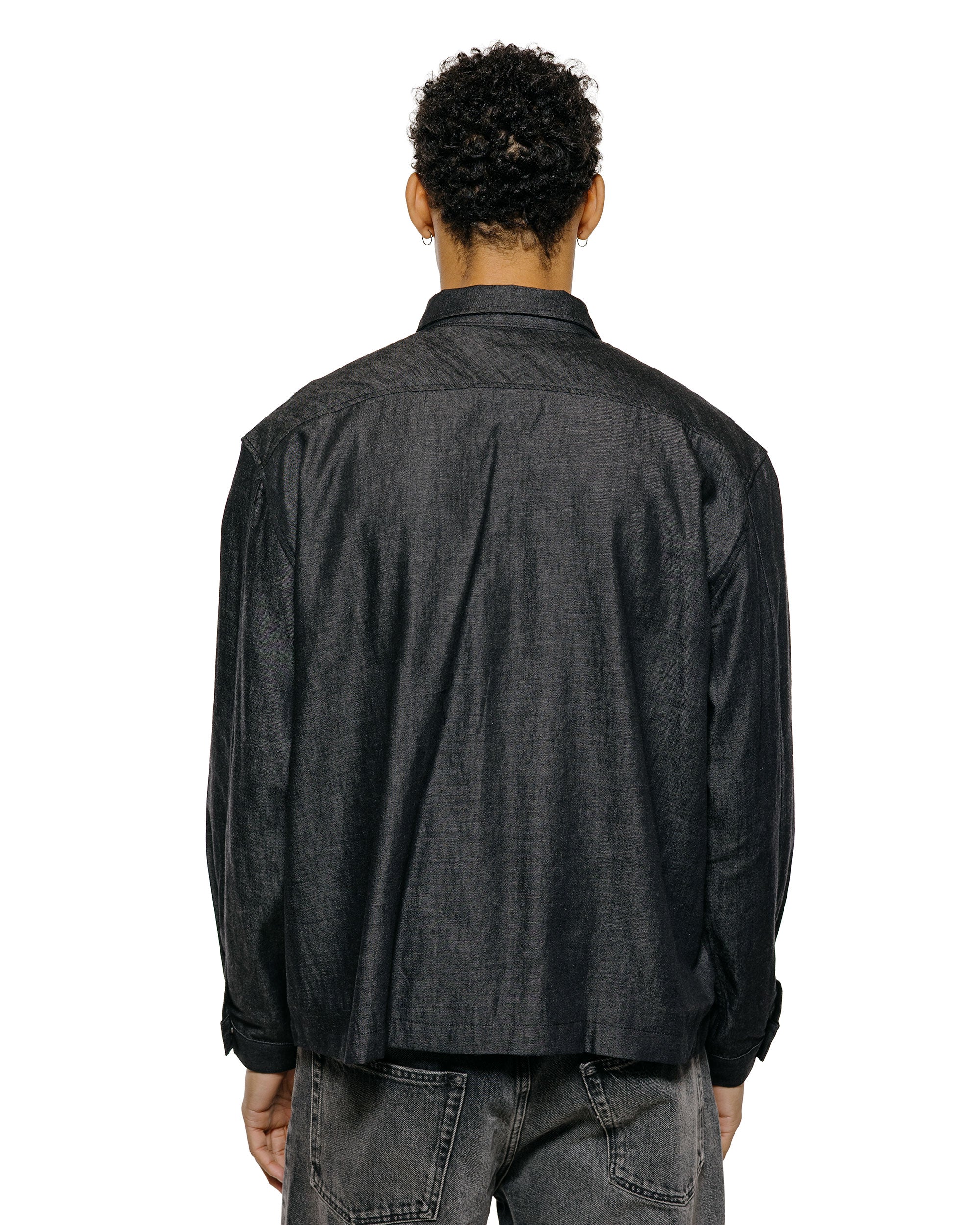 Lady White Co. Joliet Zip Shirt Black Chambray