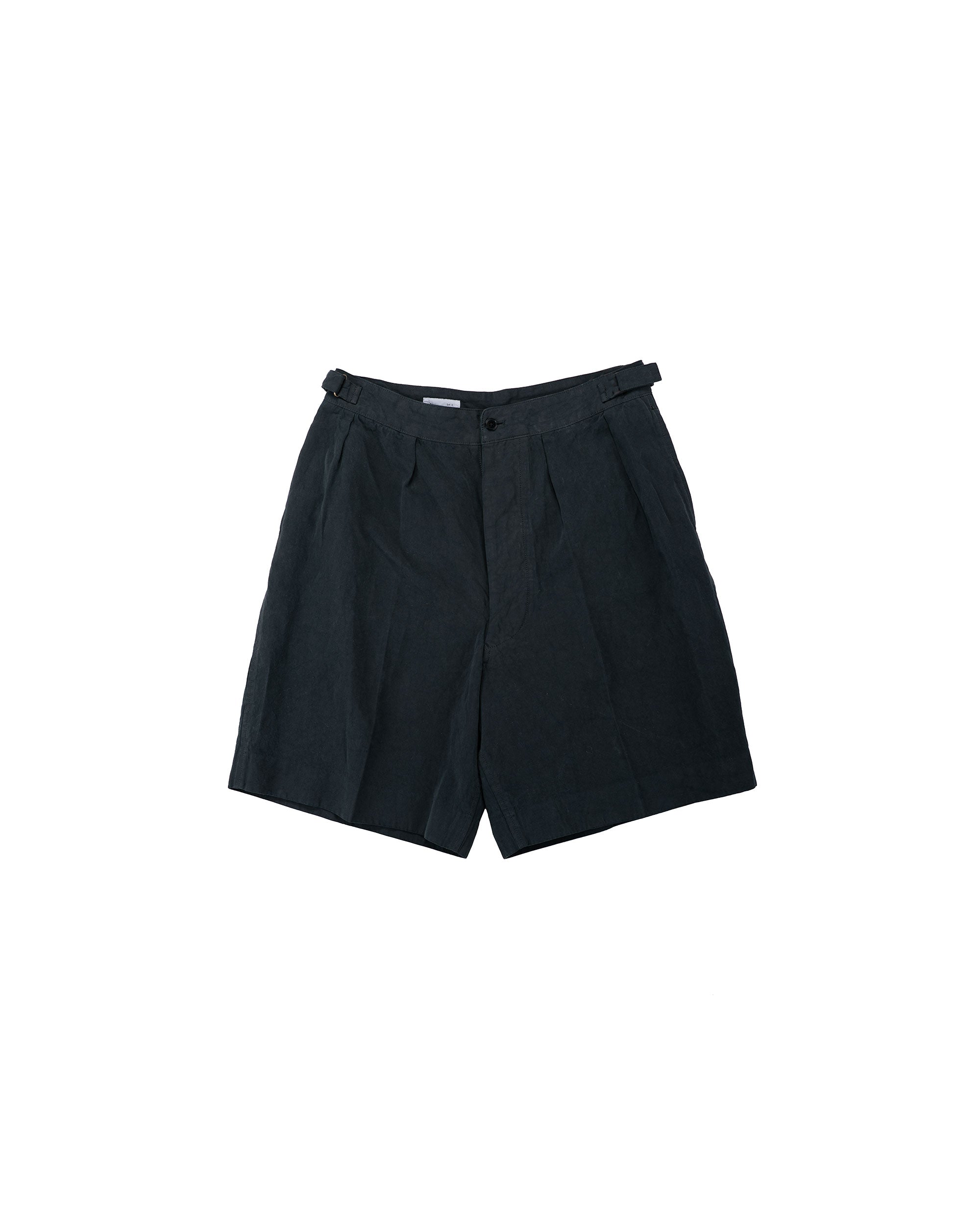 Lady White Co. KAPTAIN SUNSHINE Cotton Linen Shorts Charcoal