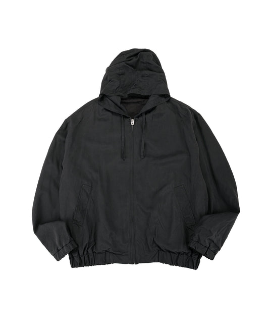 Lady White Co. KAPTAIN SUNSHINE Silk Zip Jacket Faded Black