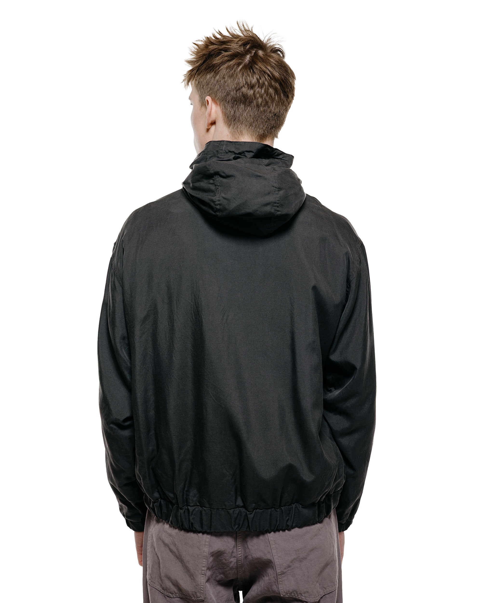 Lady White Co. KAPTAIN SUNSHINE Silk Zip Jacket Faded Black