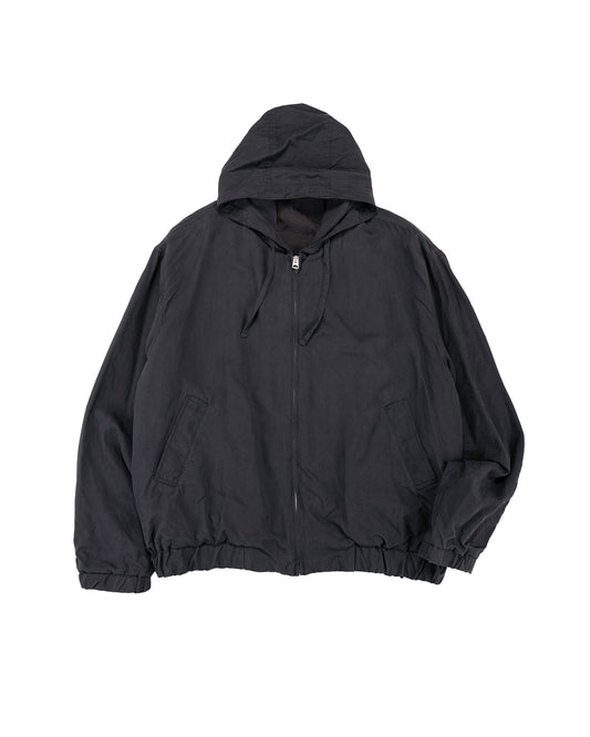 Lady White Co. KAPTAIN SUNSHINE Silk Zip Jacket Navy