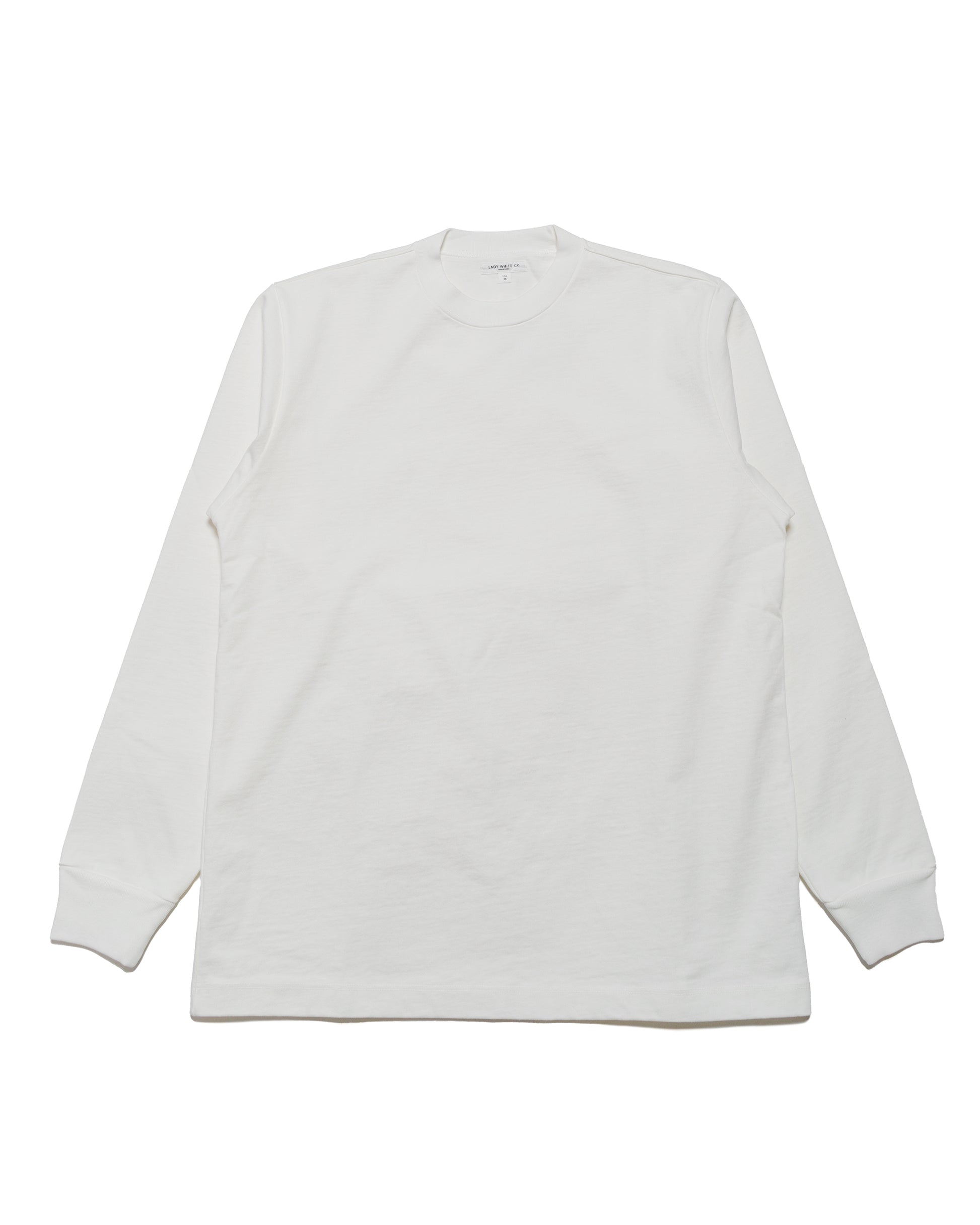 Lady White Co. L/S Rugby T-Shirt White