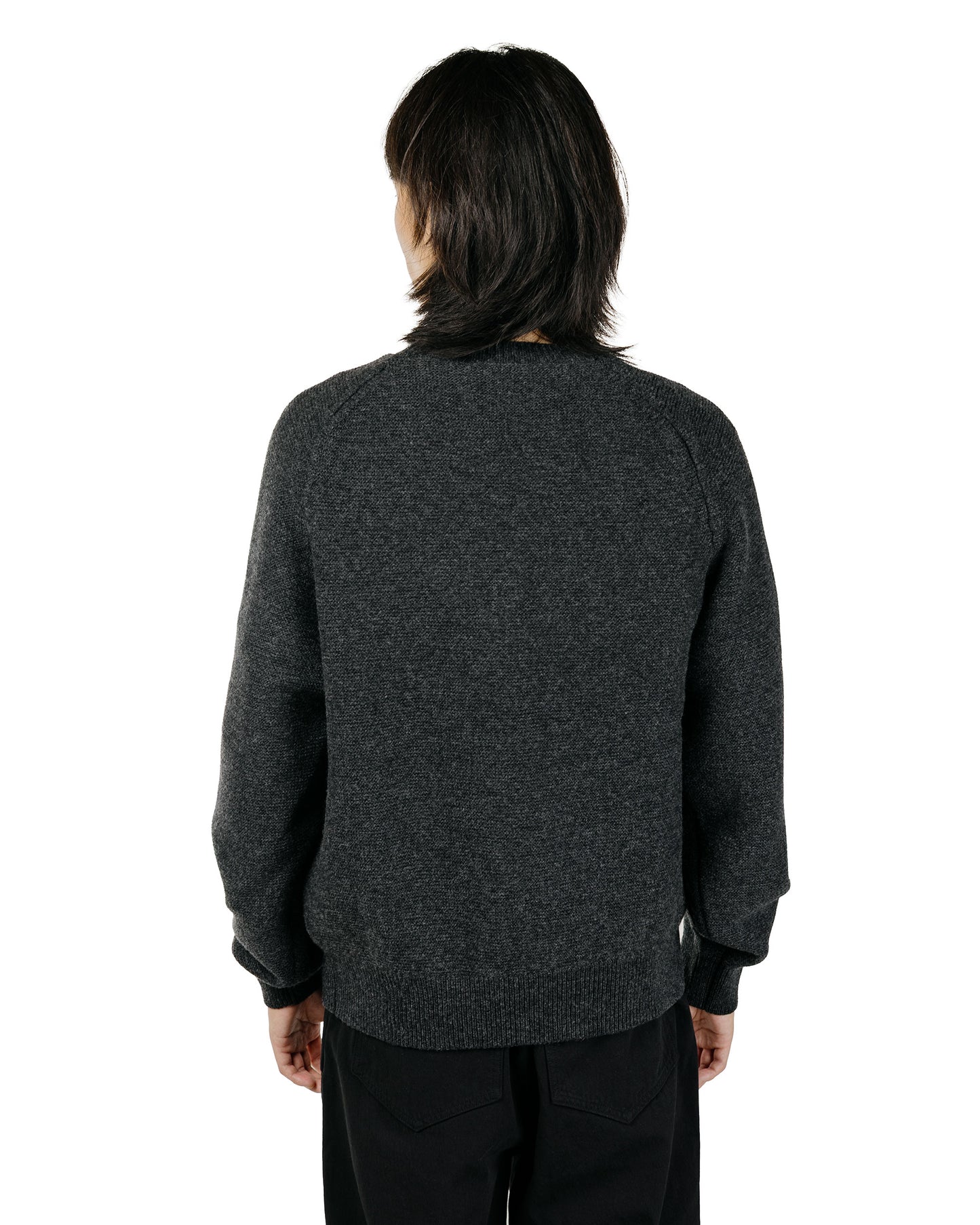 Lady White Co. Raglan Link Sweater Charcoal