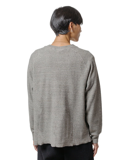 Lady White Co. Raglan Thermal Grey Melange