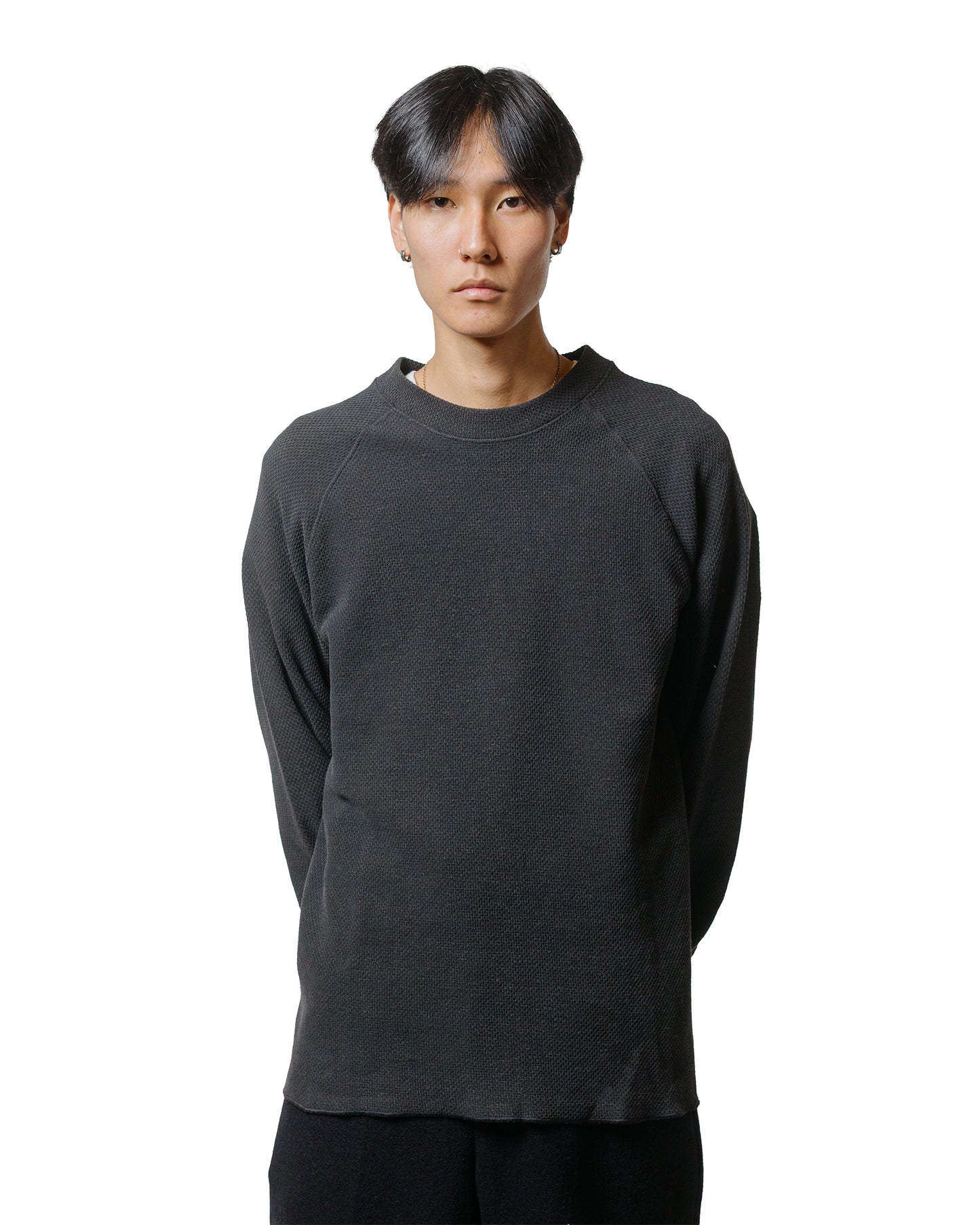 Lady White Co. Raglan Thermal Pigment Charcoal