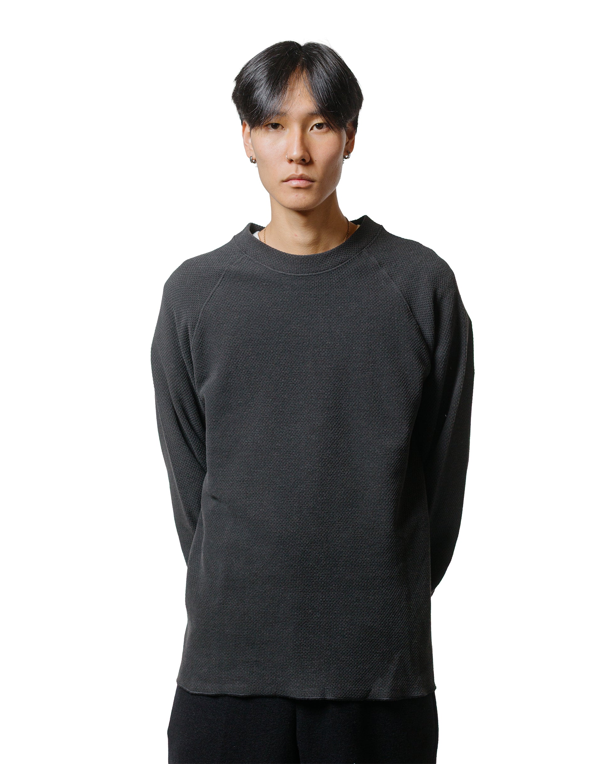 Lady White Co. Raglan Thermal Pigment Charcoal