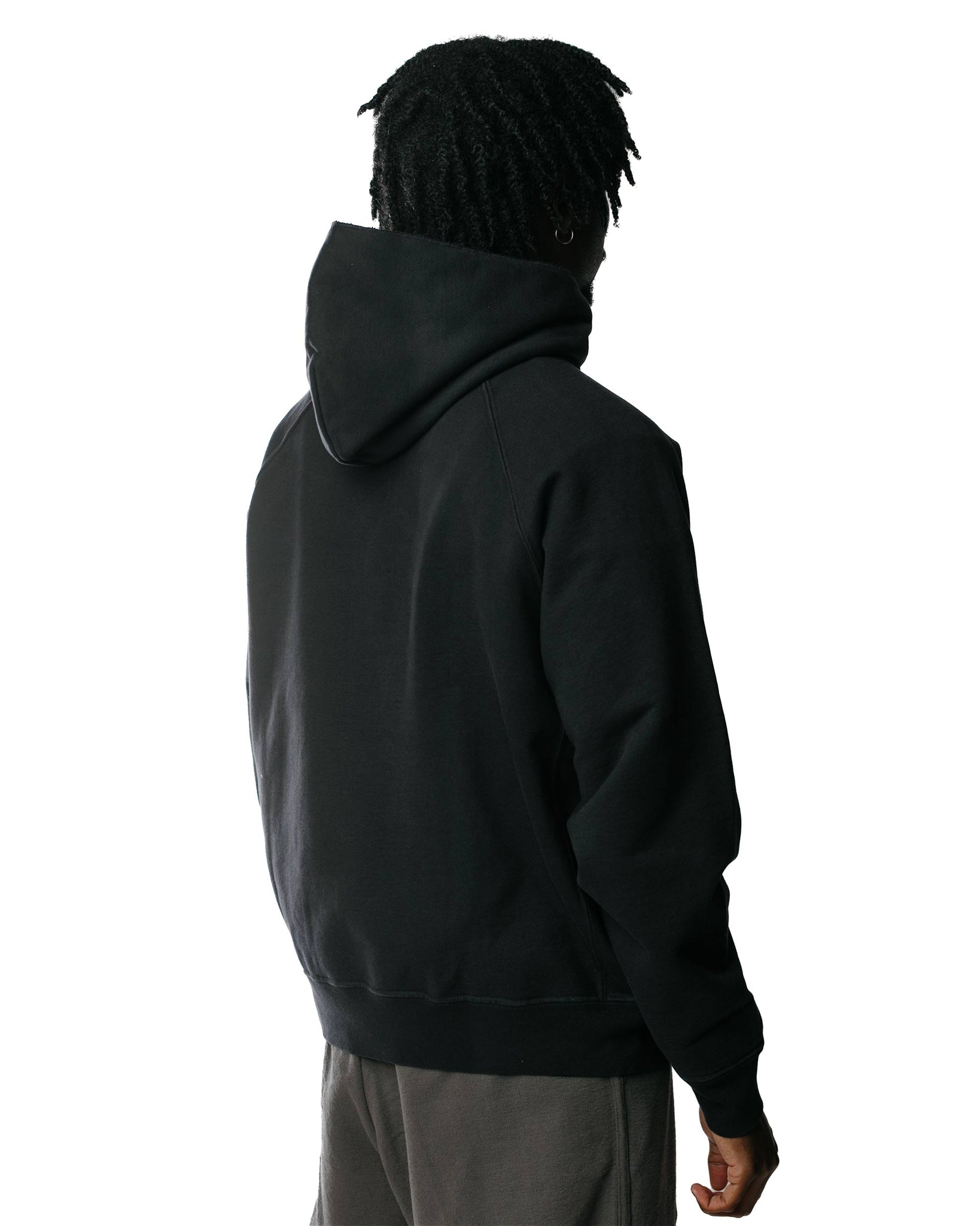 Lady White Co. Super Weighted Hoodie Anthracite Model Back