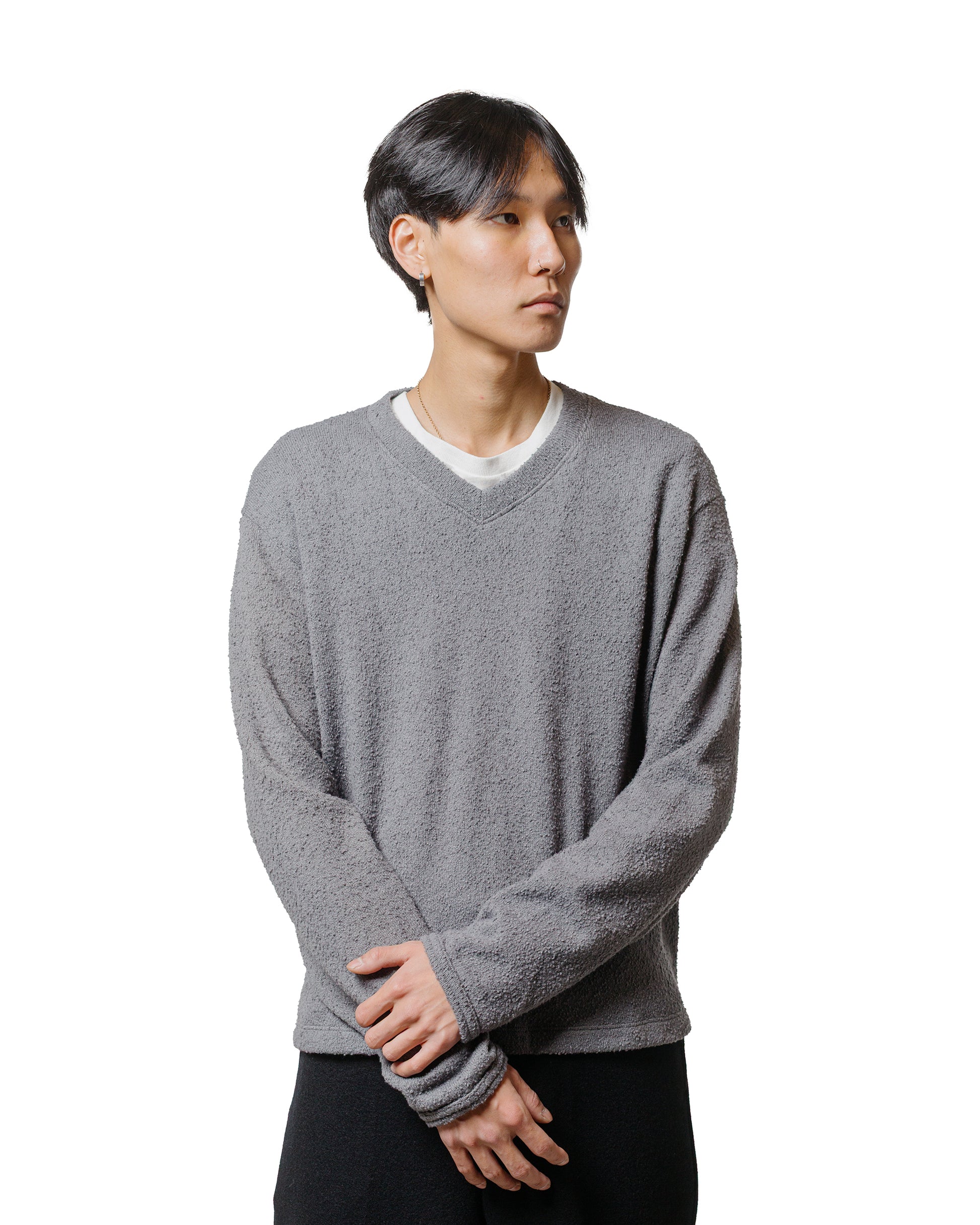 Lady White Co. Teddy High V-Neck Kelp