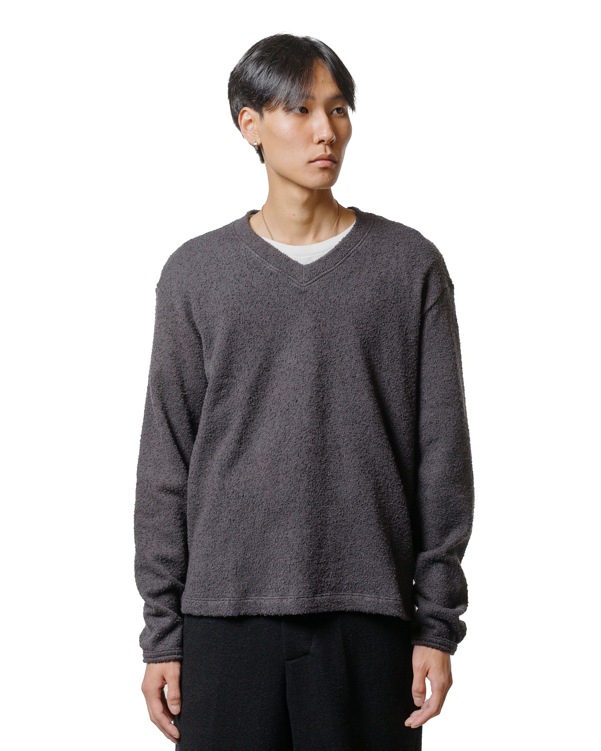 Lady White Co. Teddy High V-Neck Shadow