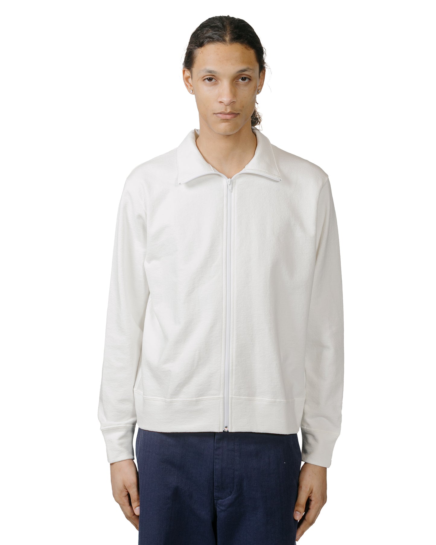 Lady White Co. Textured Full Zip White