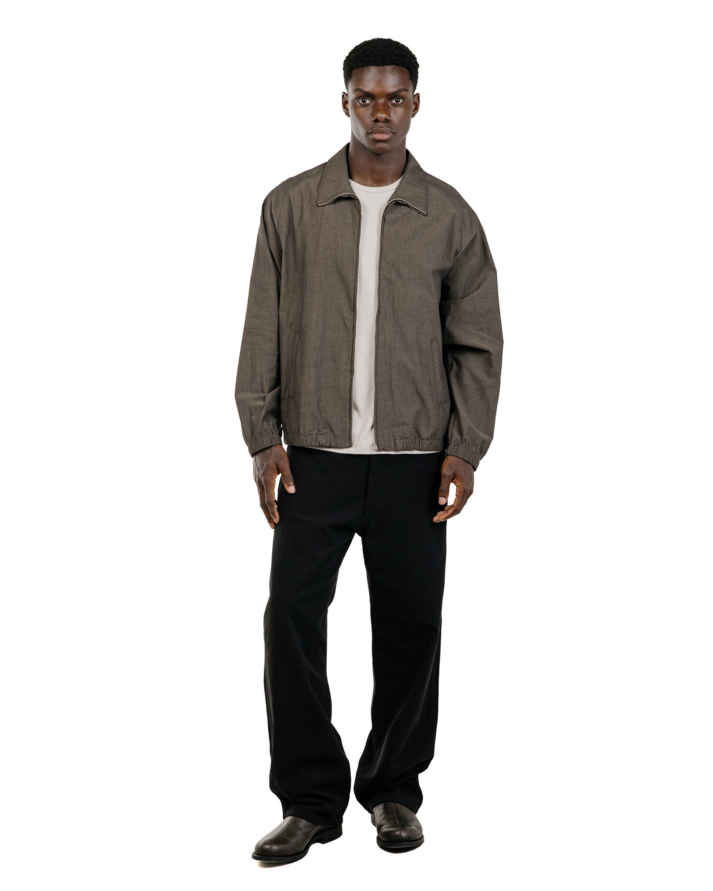 Lady White Co. Tumbled Poplin Full Zip Brown Pearl