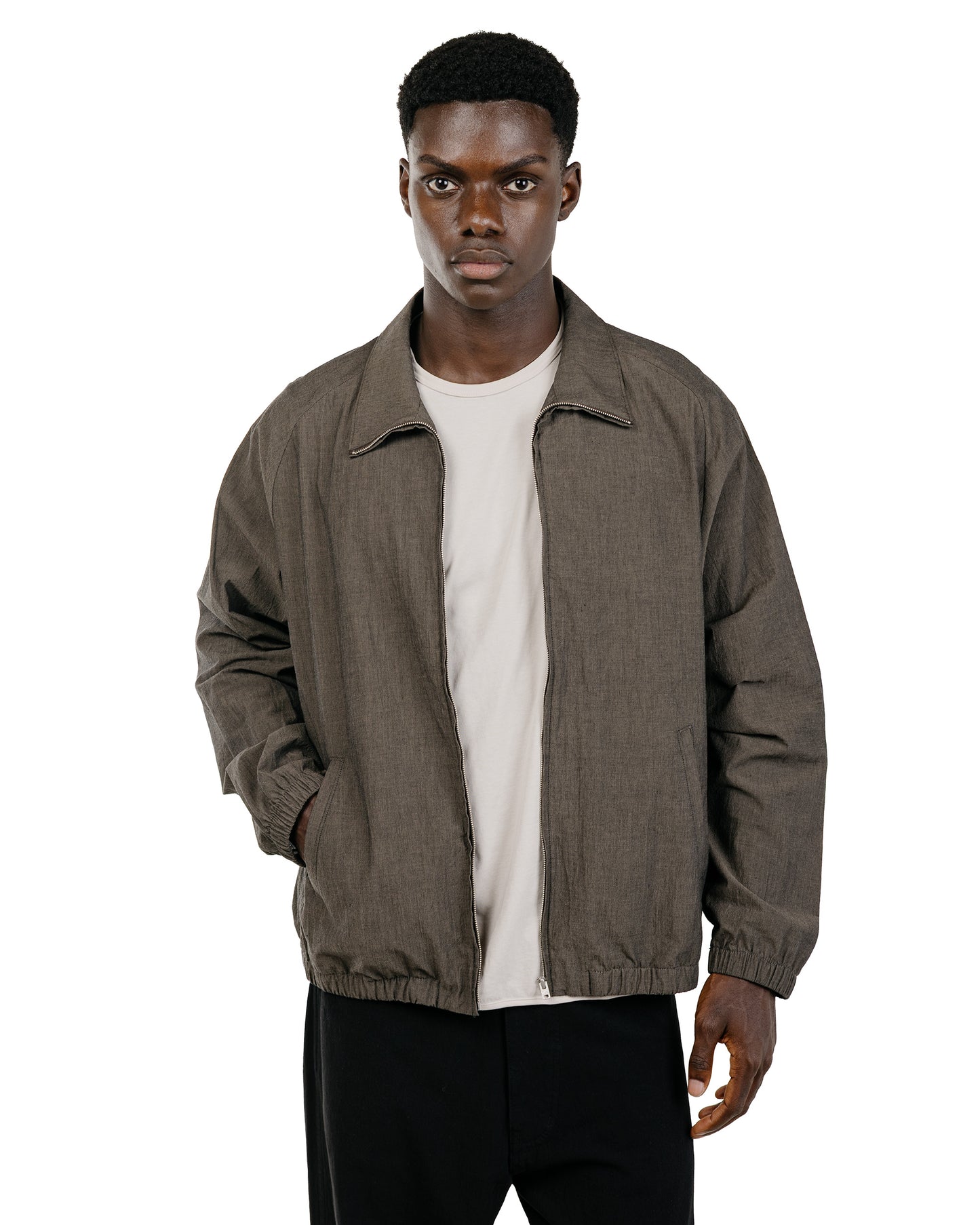 Lady White Co. Tumbled Poplin Full Zip Brown Pearl