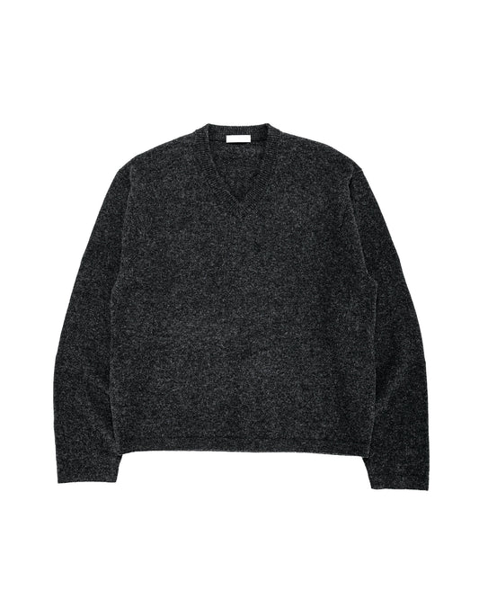 lost & found Lady White Co. Lady White Co. Wool V Neck Sweater Charcoal