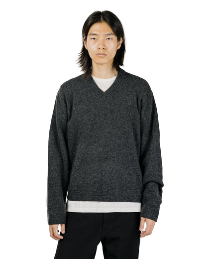 lost & found Lady White Co. Lady White Co. Wool V Neck Sweater Charcoal