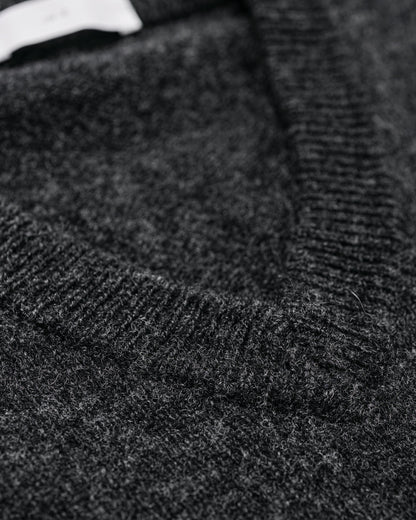 lost & found Lady White Co. Lady White Co. Wool V Neck Sweater Charcoal