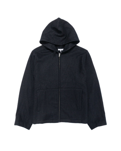 Lady White Co. Wool Zip Hoodie Black