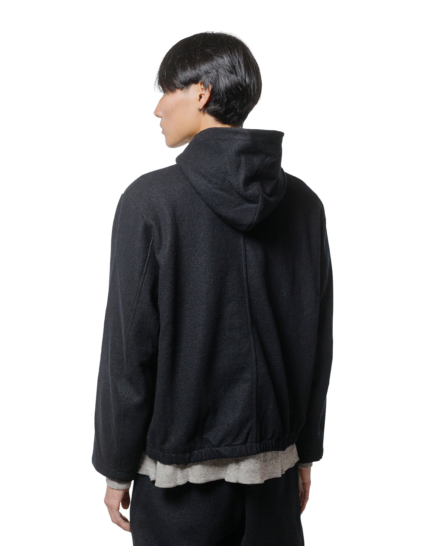 Lady White Co. Wool Zip Hoodie Black