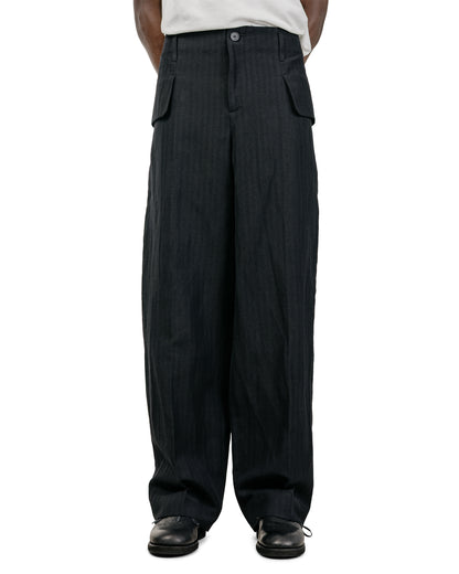 Lea Boberg FP Trousers Japanese Herringbone Black