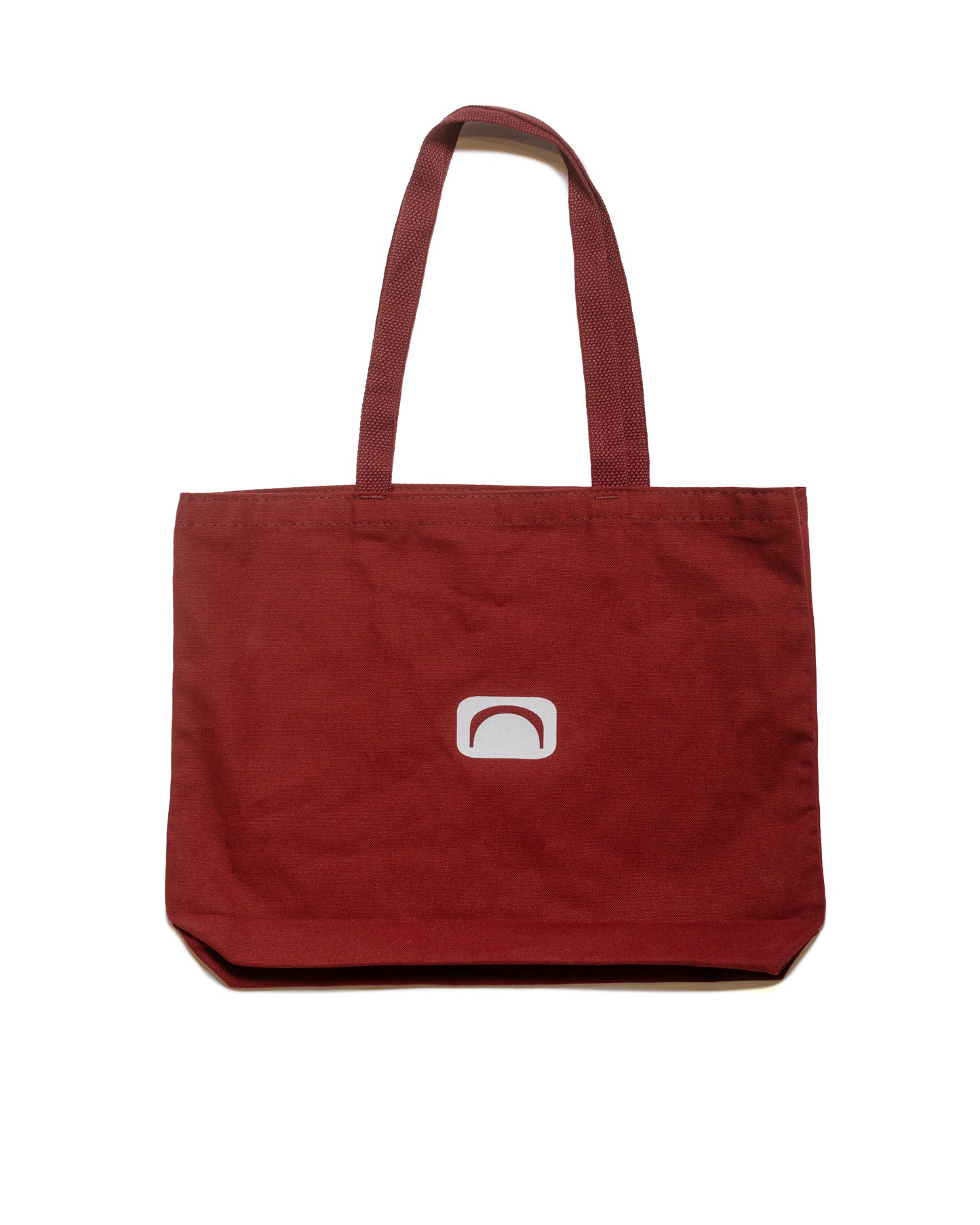 Lost & Found Canvas Tote Bag Burgundy back