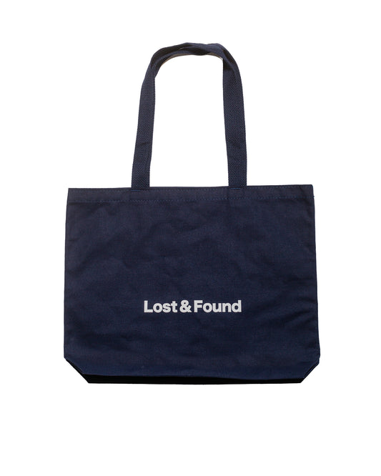 Lost & Found Canvas Tote Bag Navy