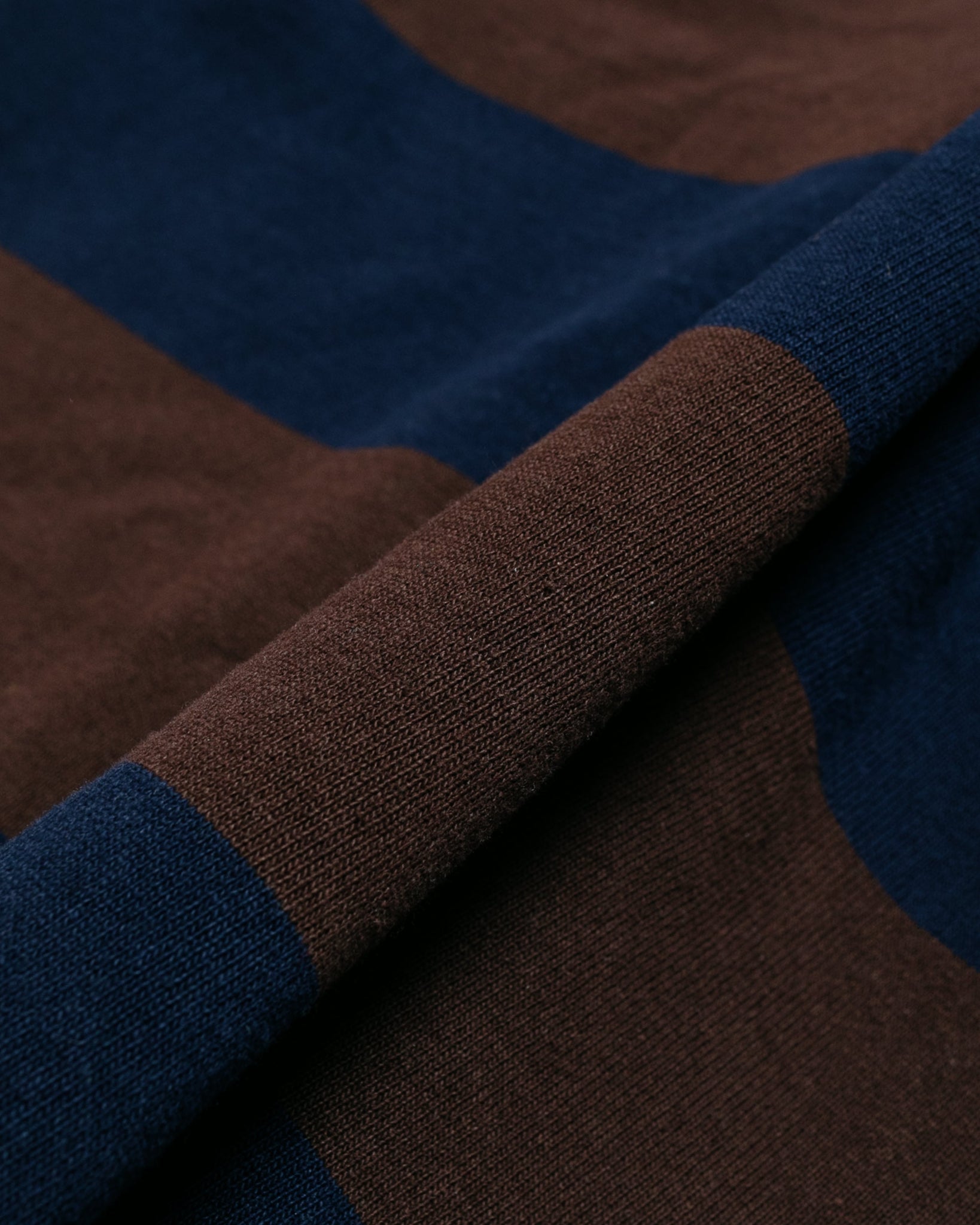 Lost & Found Classic Cardigan Navy/Brown fabric