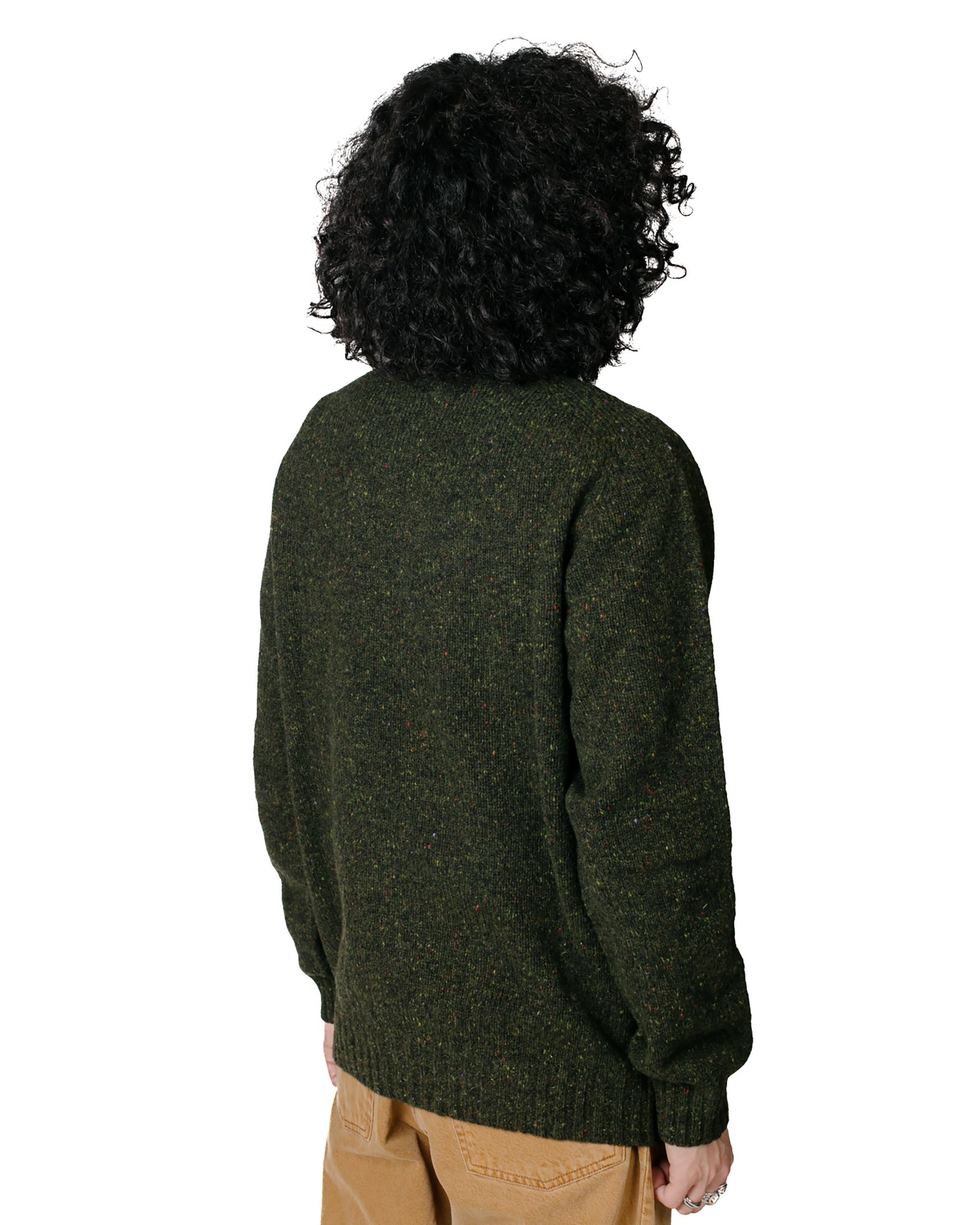 Lost & Found Donegal Sweater Harris Model Back