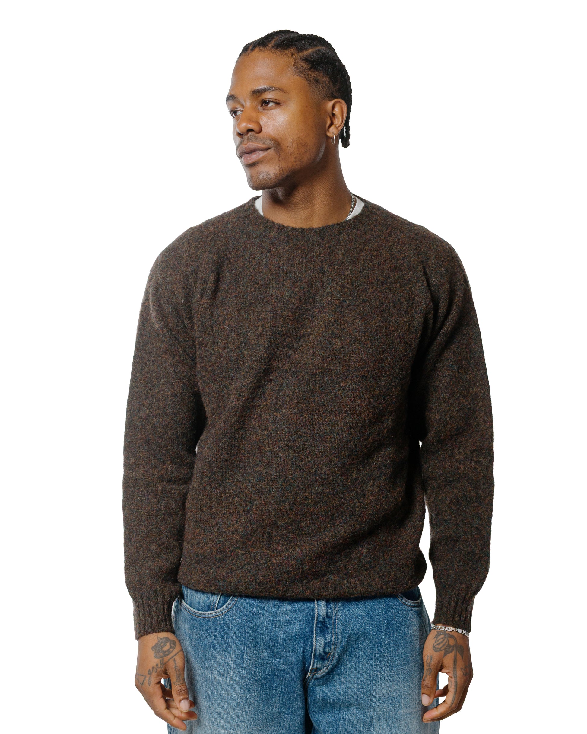Lost & Found Shaggy Sweater Carob