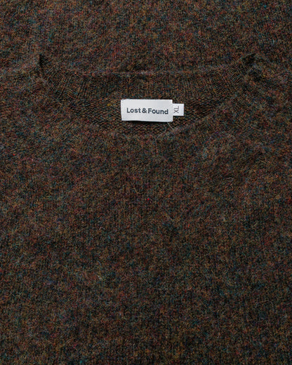 Lost & Found Shaggy Sweater Carob