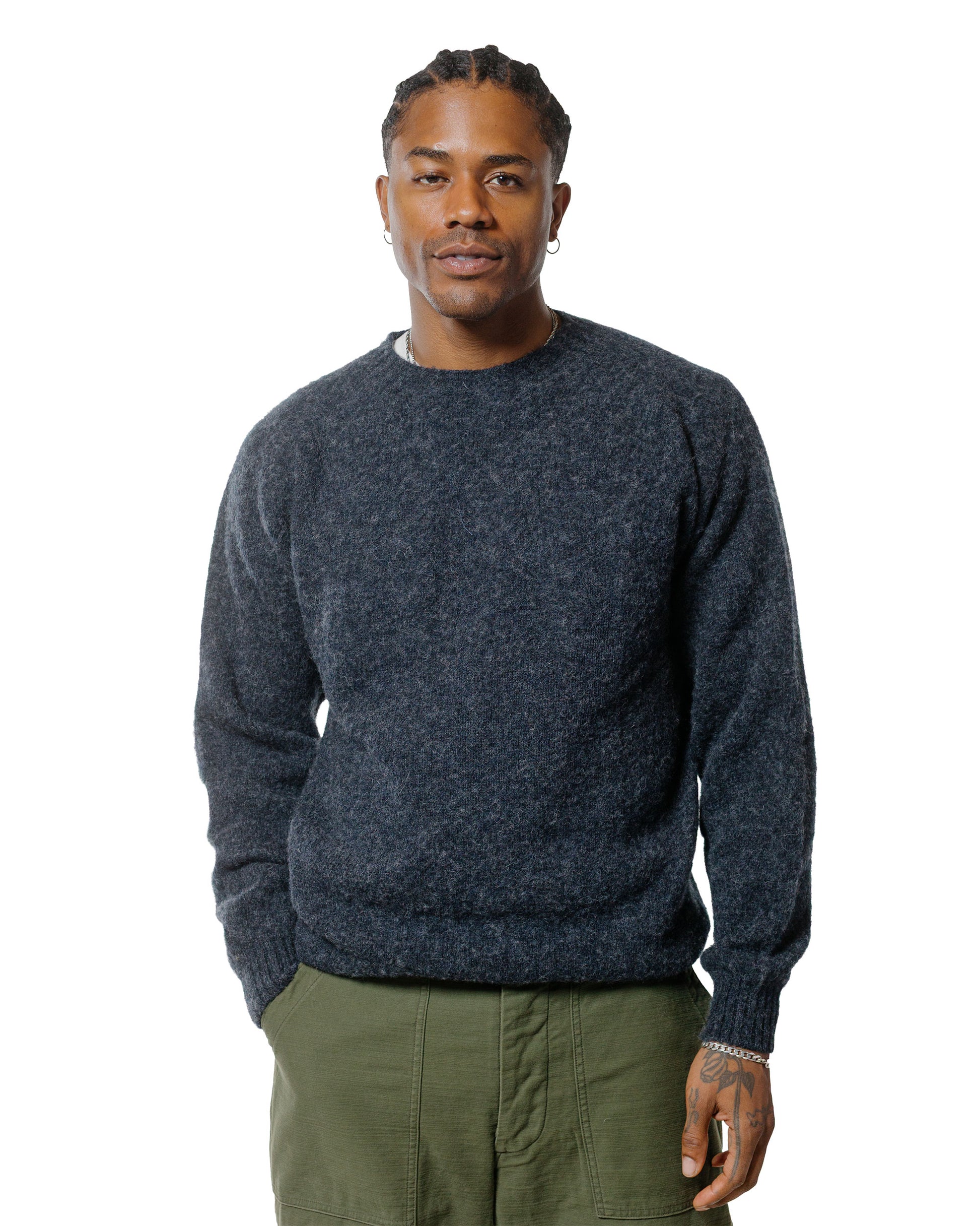 Lost & Found Shaggy Sweater Charcoal