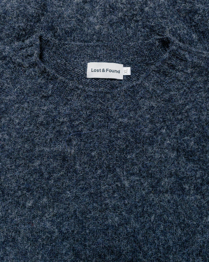 Lost & Found Shaggy Sweater Charcoal