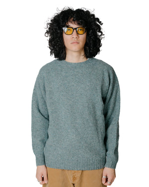 Lost & Found Shaggy Sweater Graphite Green Model Front