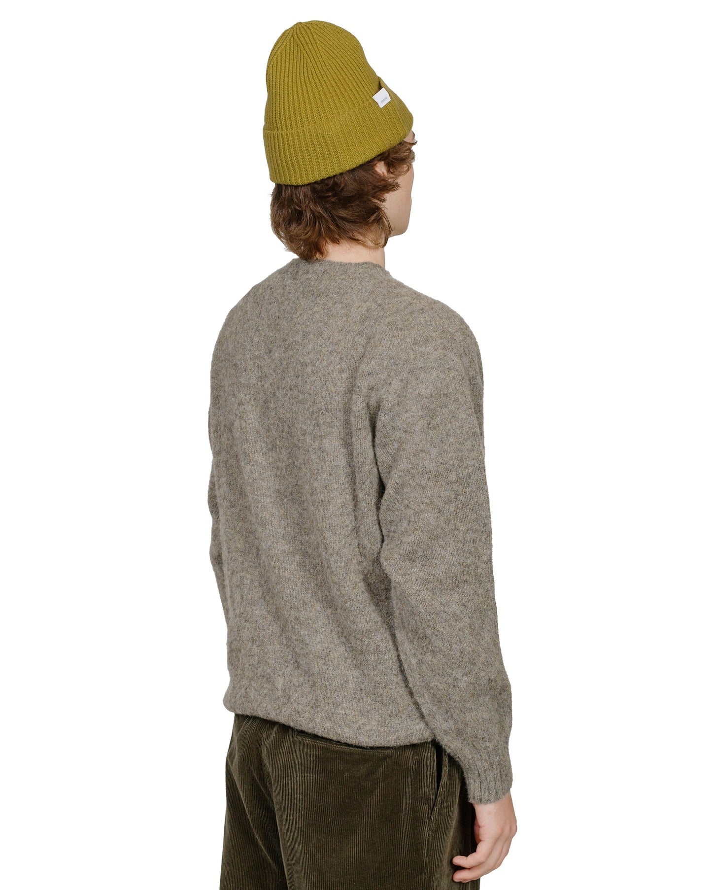 Lost & Found Shaggy Sweater Oyster model back