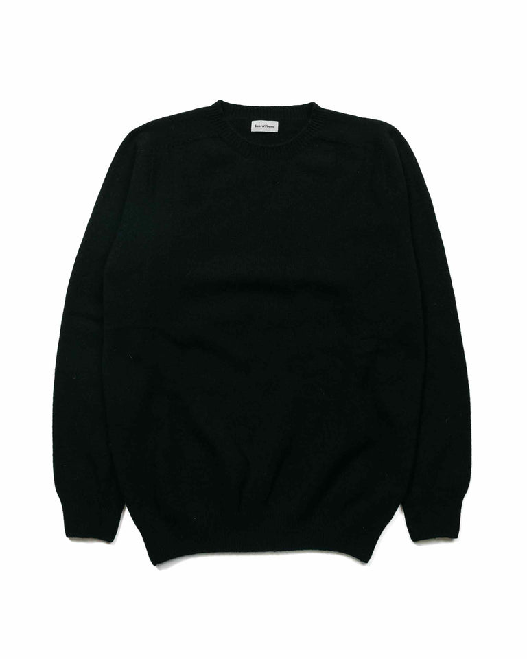 Lost & Found Wool Cashmere Sweater Italian Black