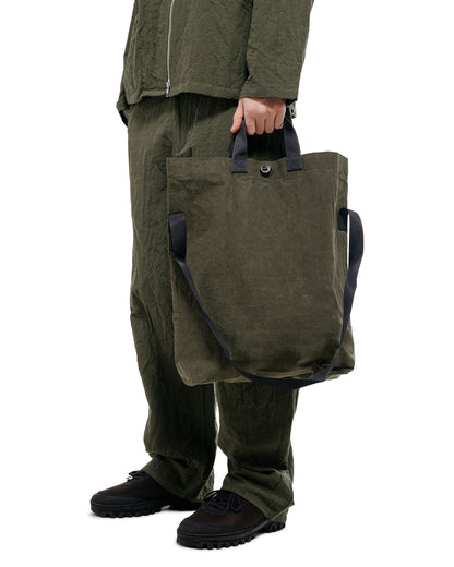 MAN-TLE R20B1 'Multi Handle Tote' Woodland Wax