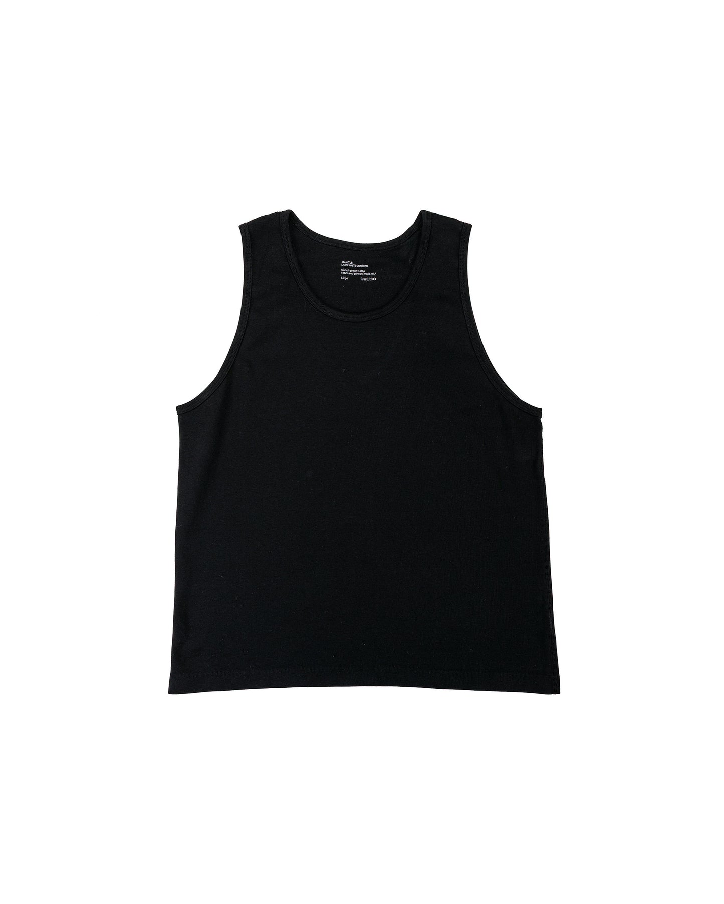 MAN-TLE LWCT0 Lady White Co. Singlet 2-Pack Black Rib