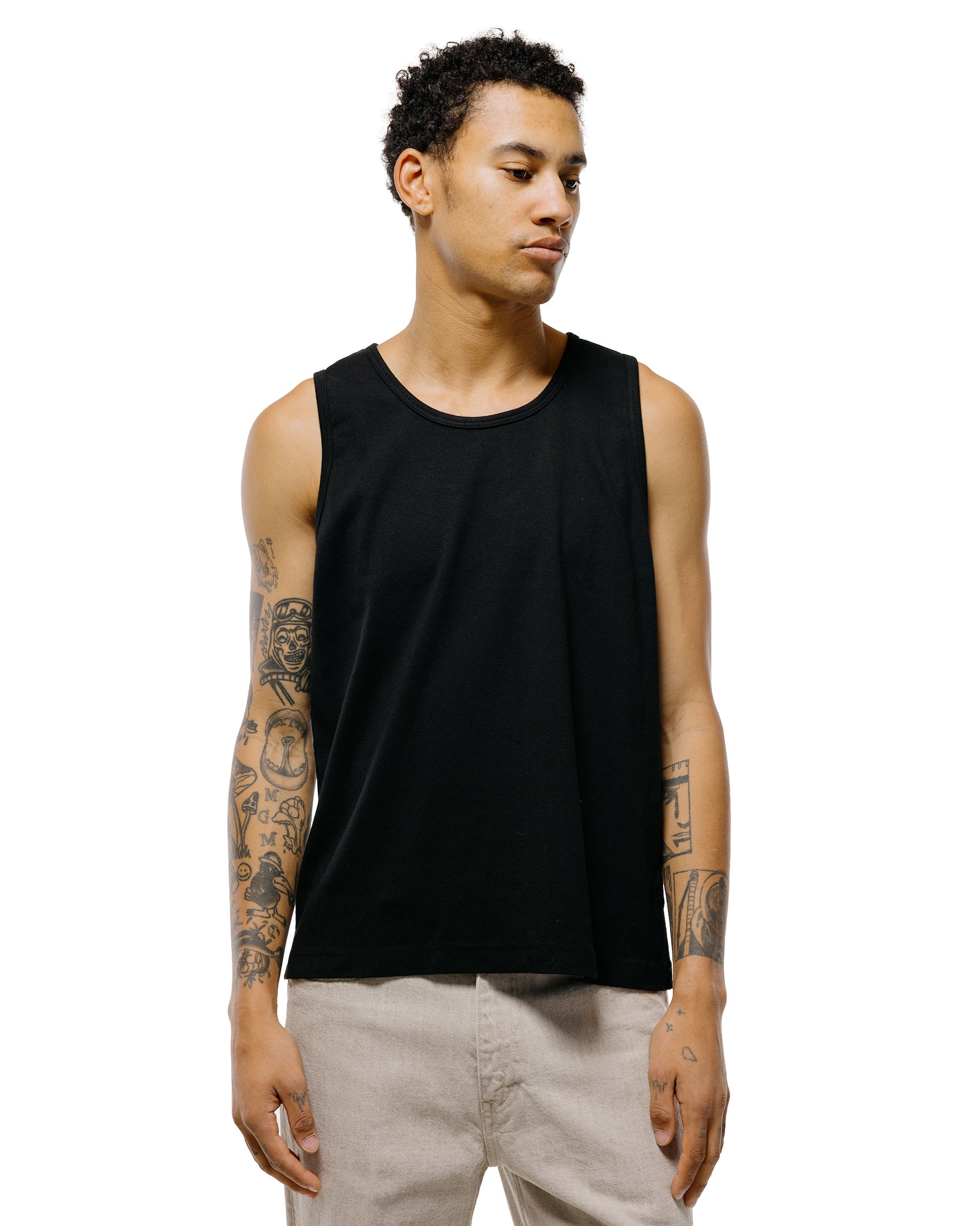 MAN-TLE LWCT0 Lady White Co. Singlet 2-Pack Black Rib