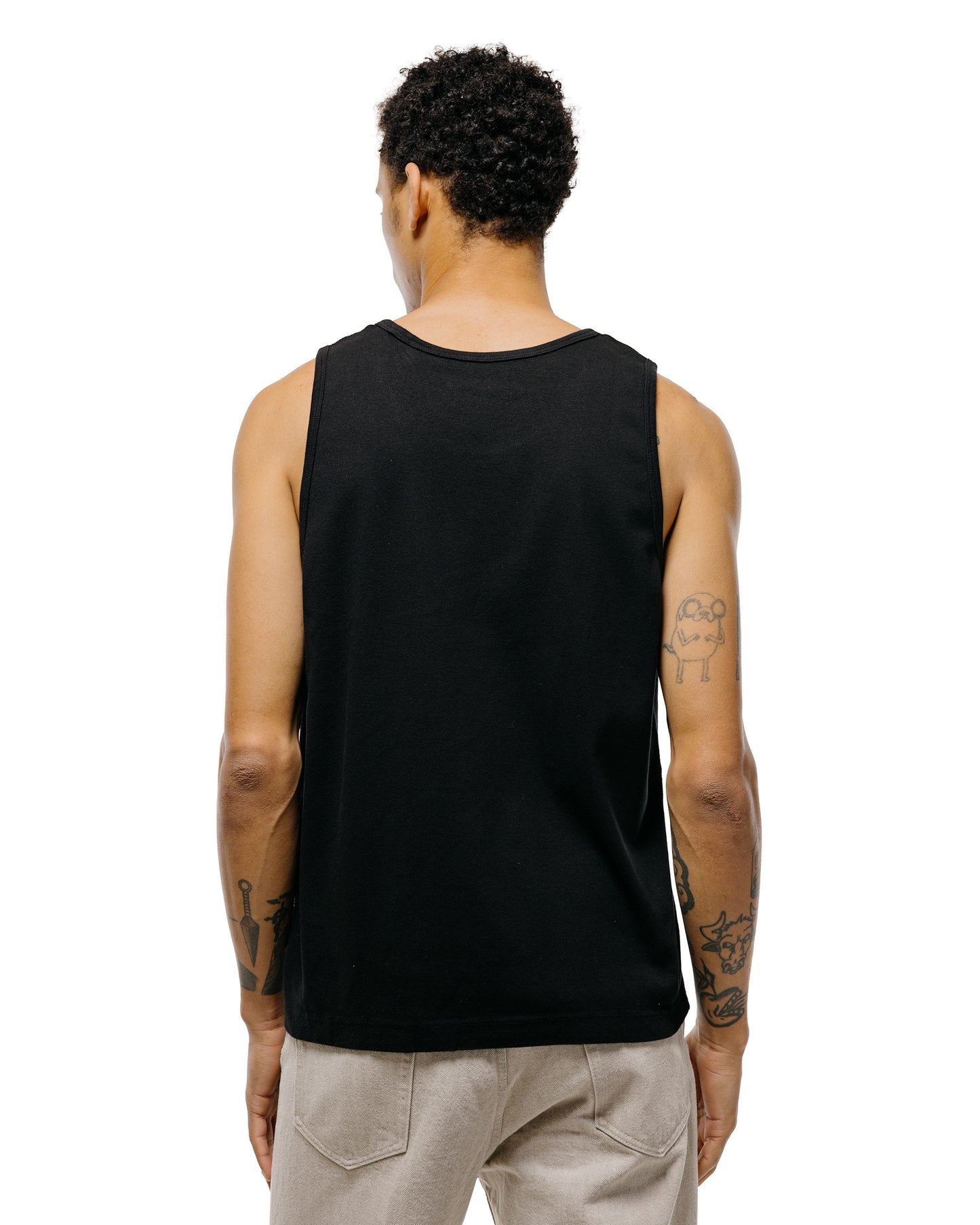 MAN-TLE LWCT0 Lady White Co. Singlet 2-Pack Black Rib