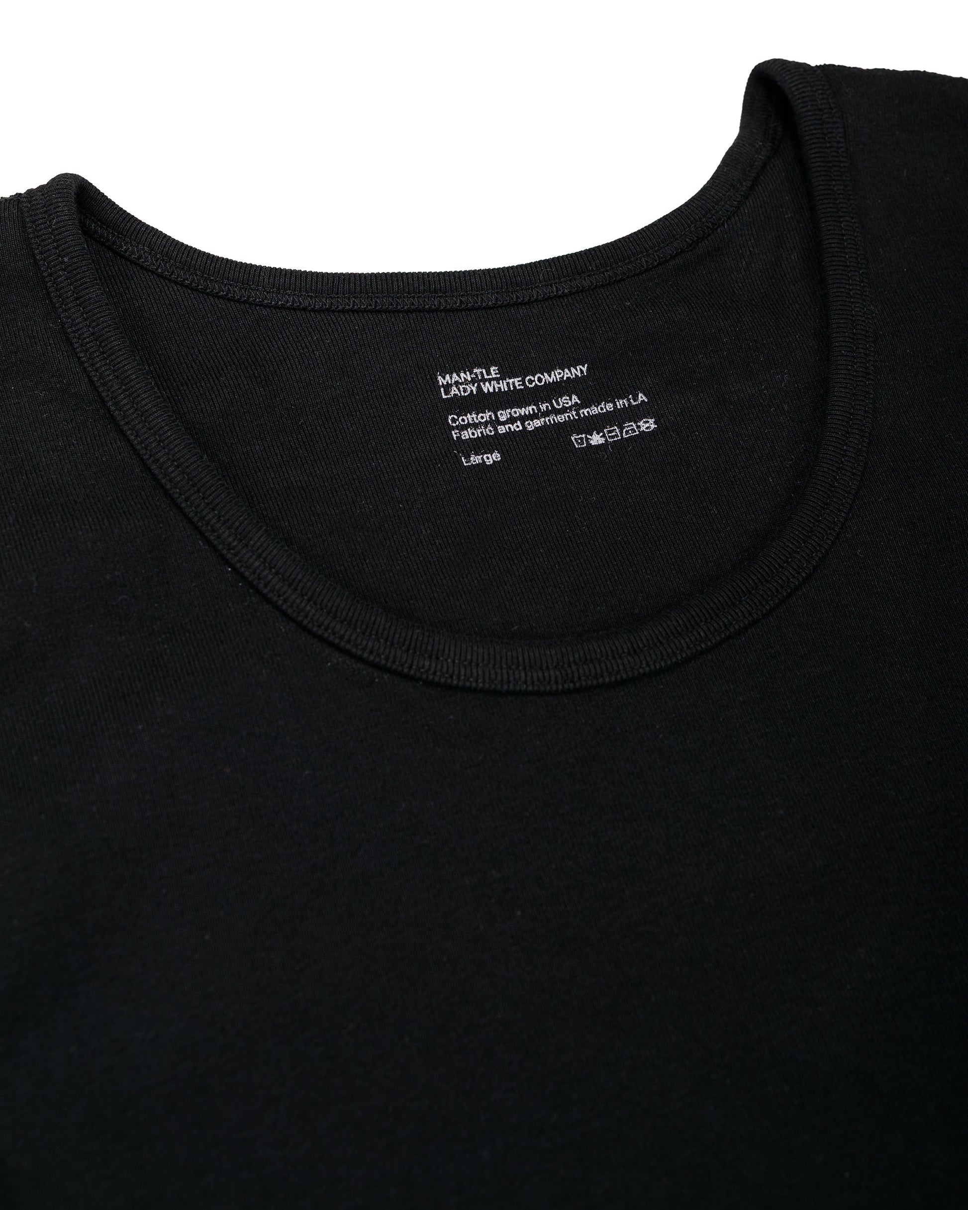 MAN-TLE LWCT0 Lady White Co. Singlet 2-Pack Black Rib