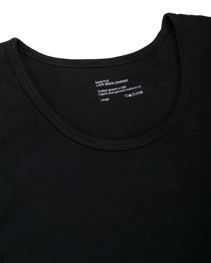 MAN-TLE LWCT0 Lady White Co. Singlet 2-Pack Black Rib