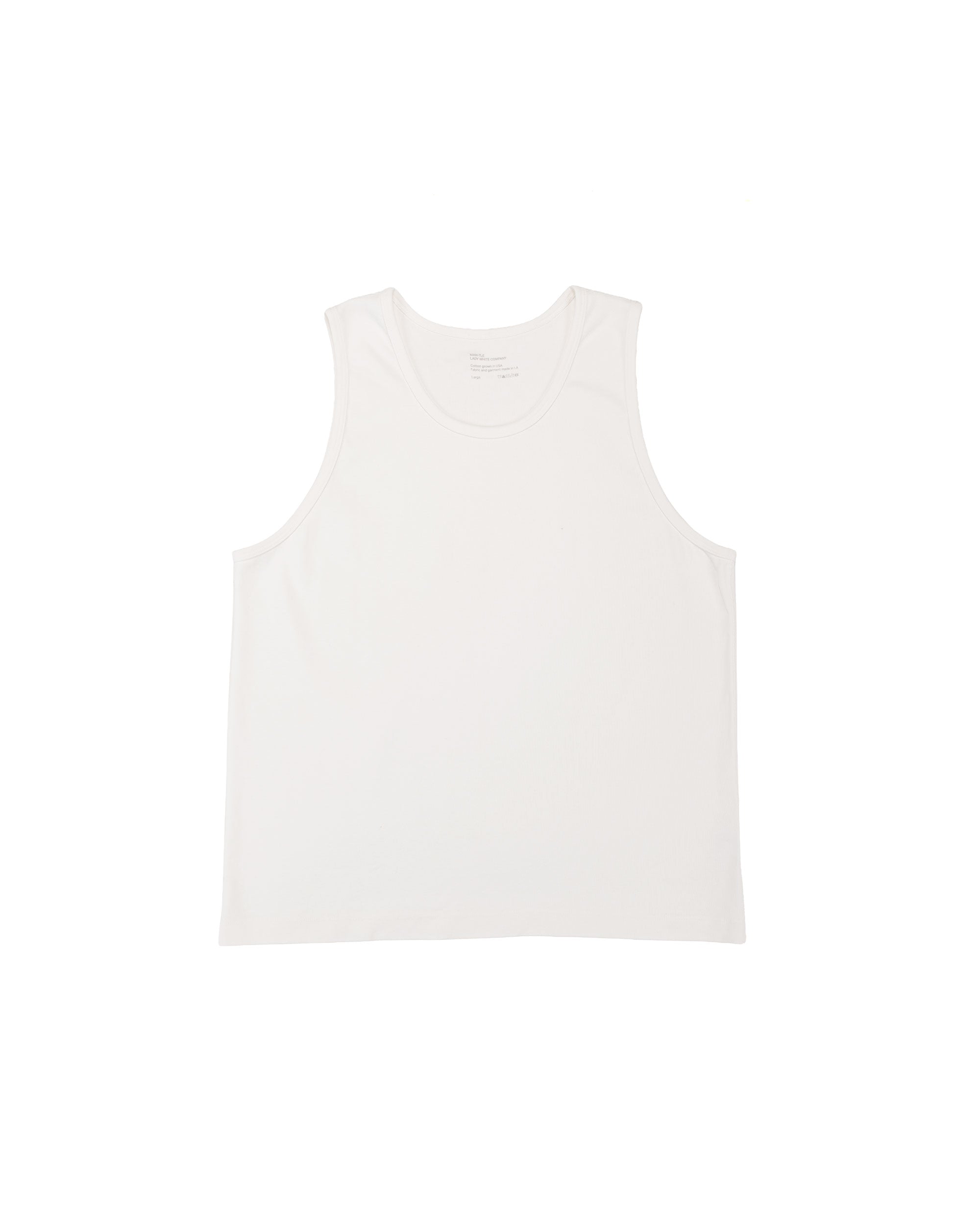 MAN-TLE LWCT0 Lady White Co. Singlet 2-Pack White Rib