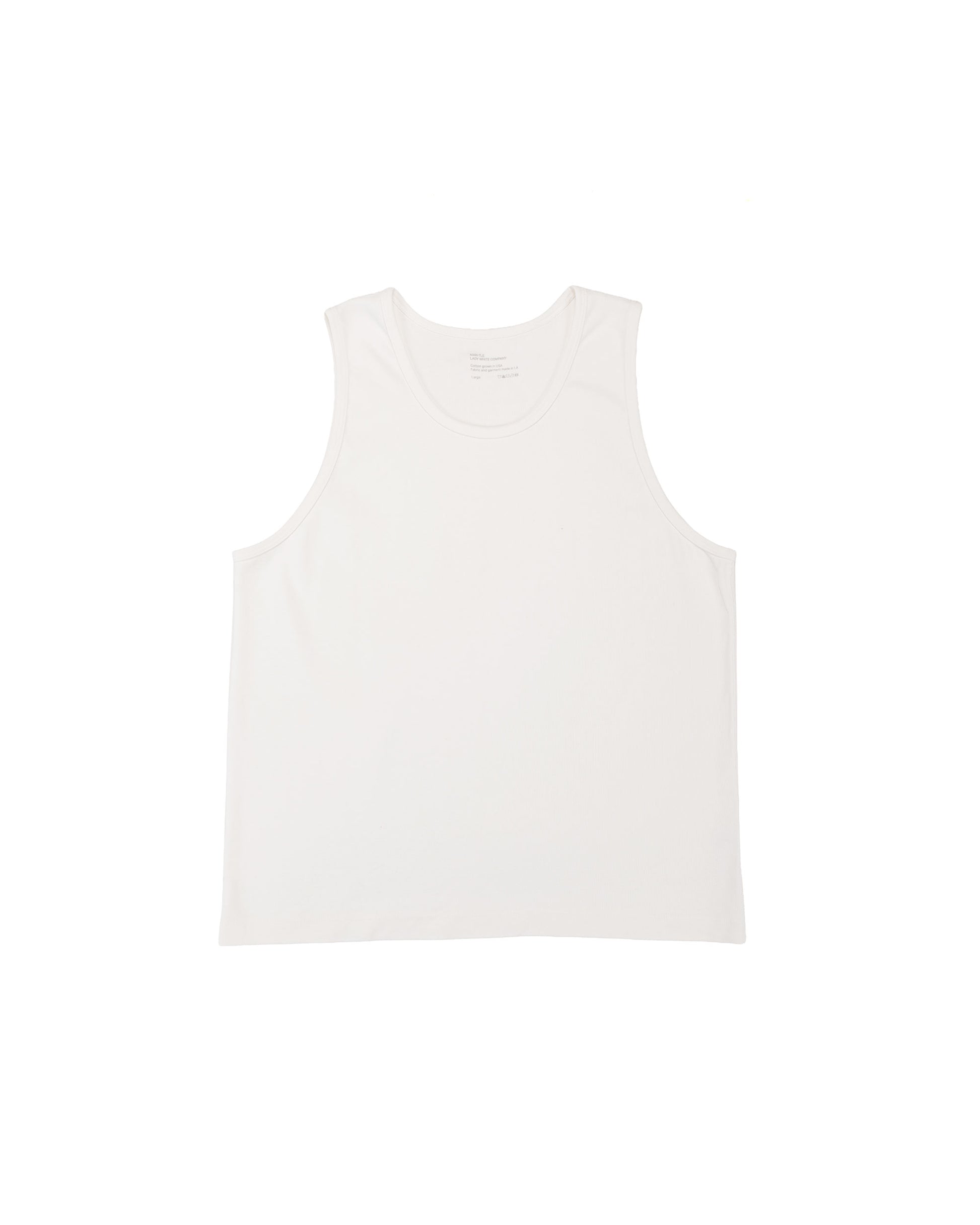 MAN-TLE LWCT0 Lady White Co. Singlet 2-Pack White Rib