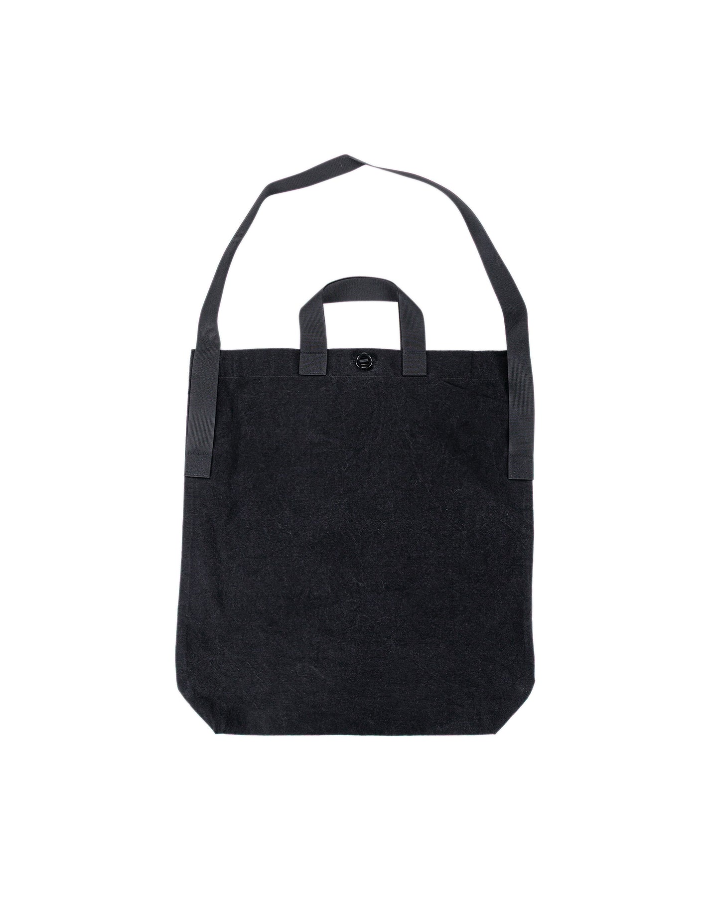 MAN-TLE R0B1 'Multi Handle Tote' Black Wax